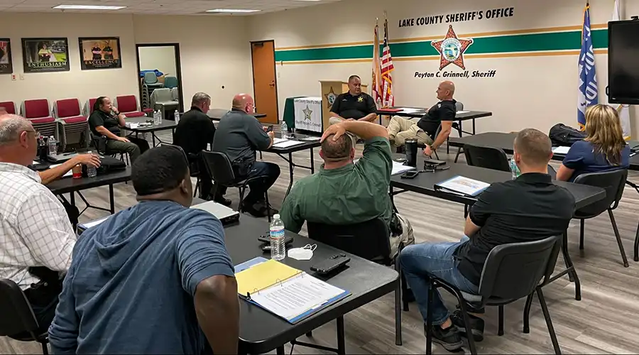 Police Officers Receiving Training
