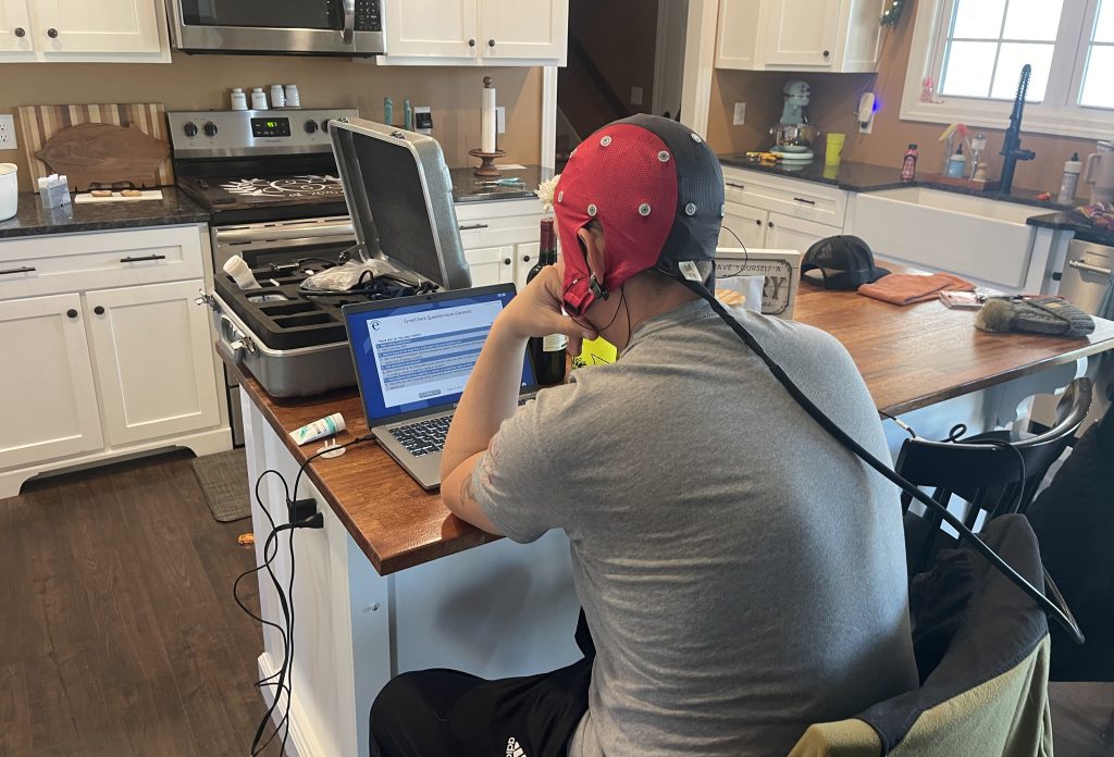 veteran receiving qEEG from Evoke Neuroscience.